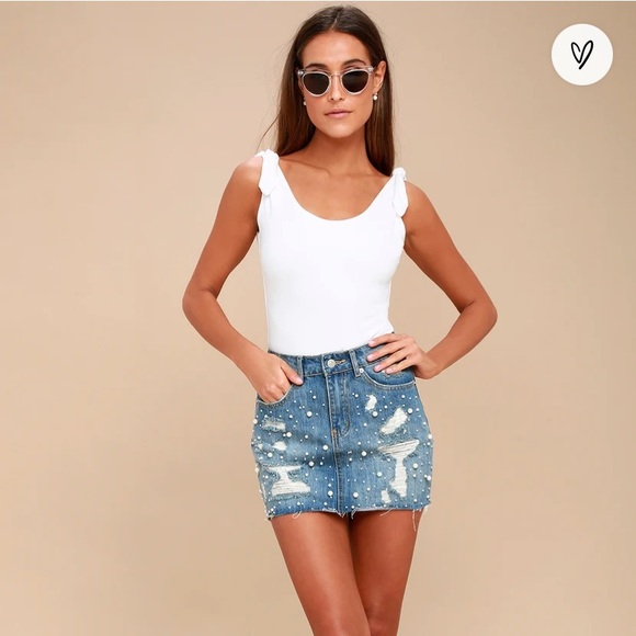 Lulus Tops - Lulus Pretty Pleased White Tie-Strap Bodysuit